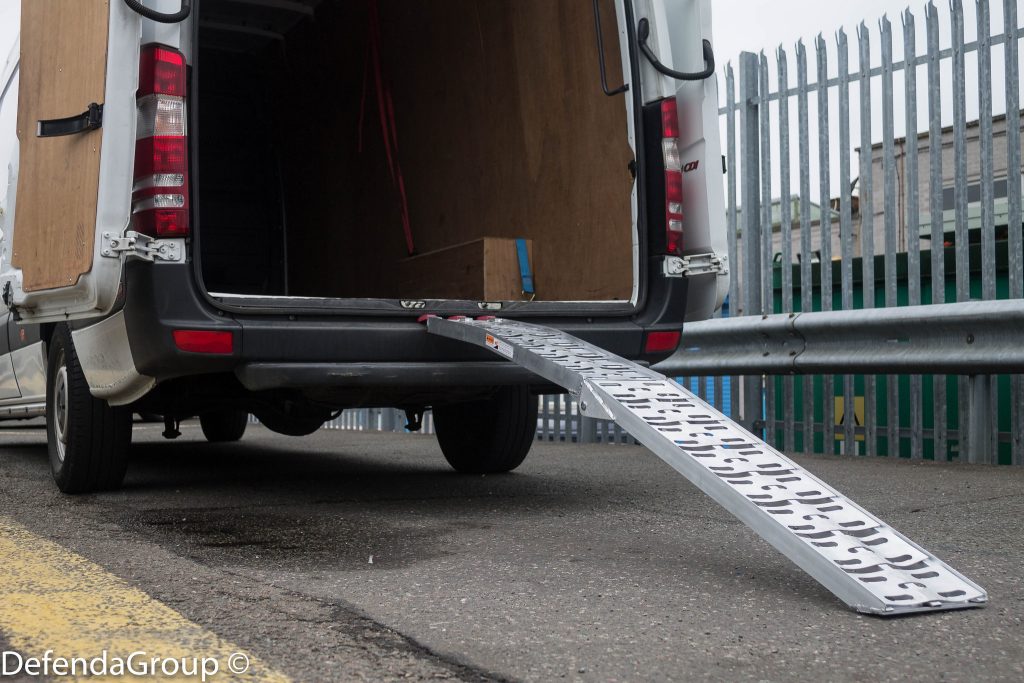 Ramps, protective foam & straps ensure you bike arrives in pristine condition through our motorbike delivery service
