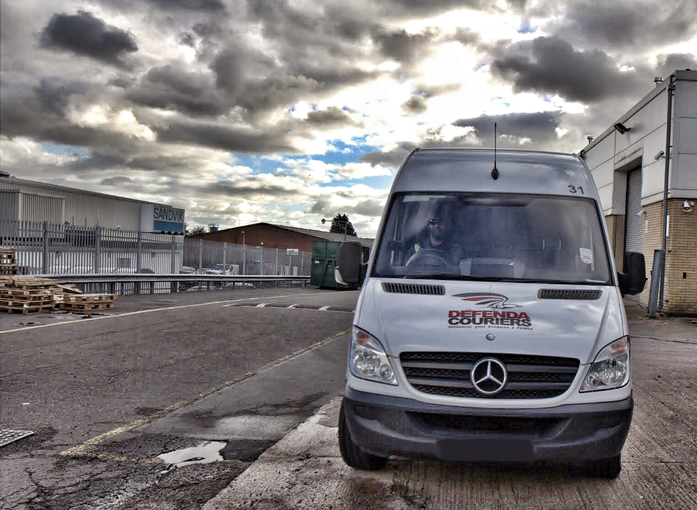 GPS Tracked Courier Vehicles
