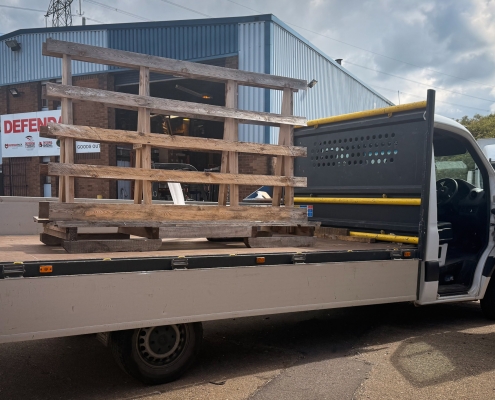 A Frame for transporting glass pains or slabs